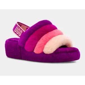 Ugg Fluff Yeah Striped Slides